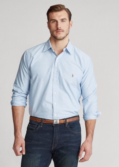 Camisa Oxford Polo Ralph Lauren Hombre Azules - The Iconic - TXPRF5219